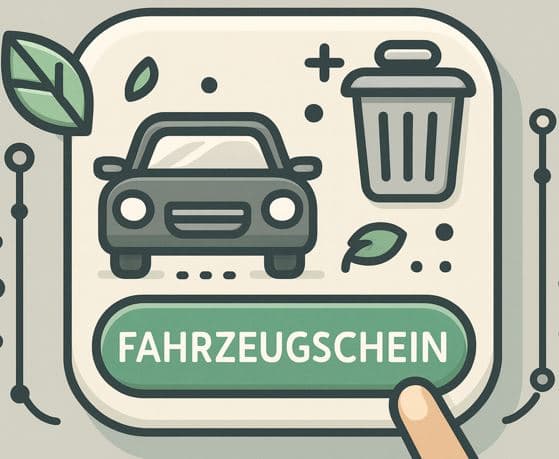 Fahrzeugschein entfernen