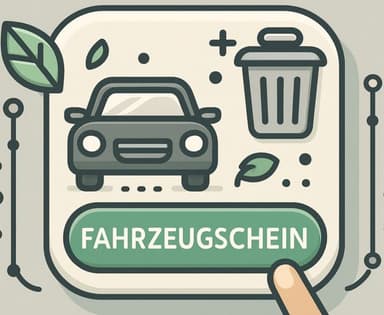 Fahrzeugschein entfernen