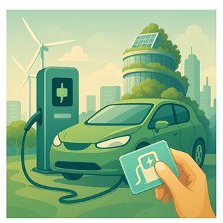 Ladekarte für E-Auto